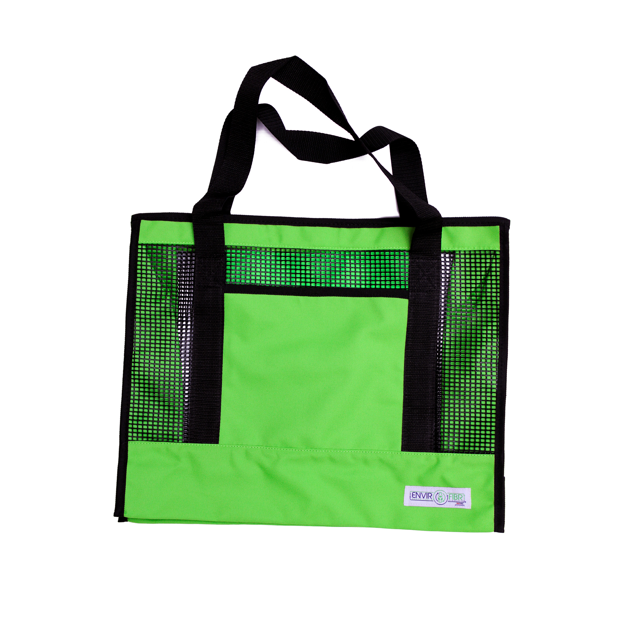 BB1915 Lime Green Eco-Tote Front