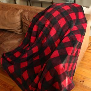 FSPD-5060 Red and Black Checker Throw